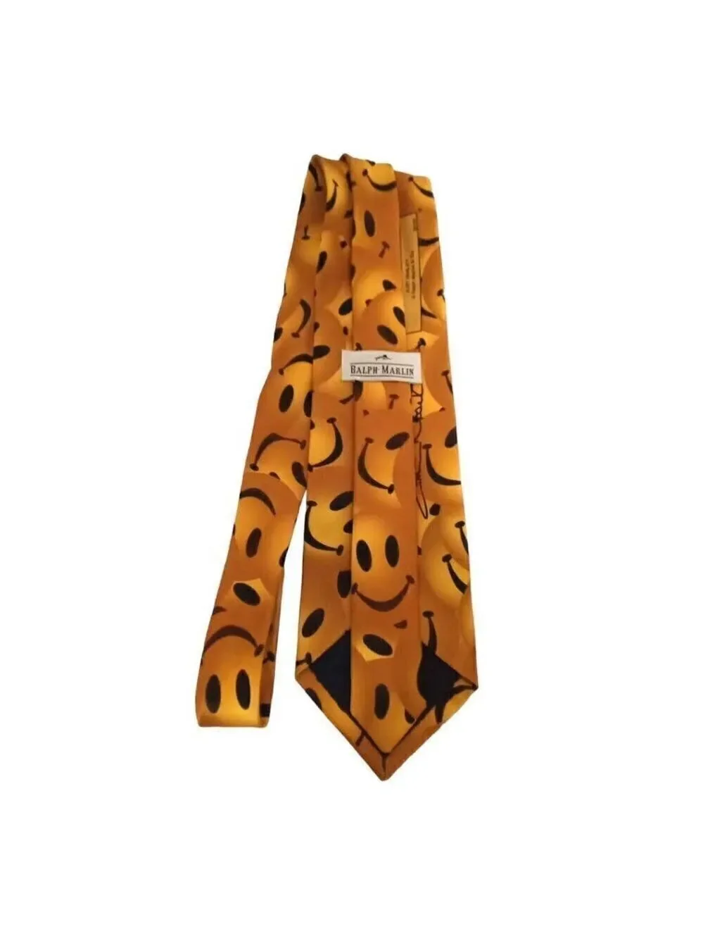 Ralph Marlin Traditional Width Just Smiley Polyester Tie